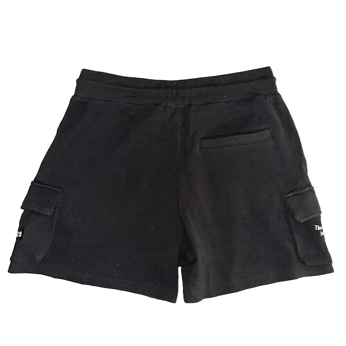 BOX 125 WAFFLE KNIT SHORTS - BLACK