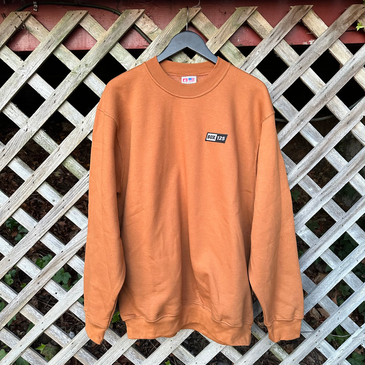 BOX LOGO CREWNECK - CARAMEL