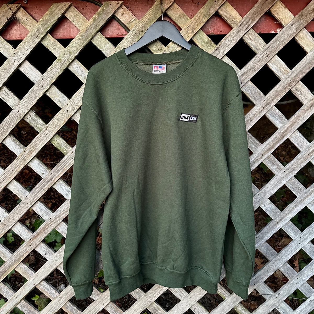 Green box logo crewneck best sale