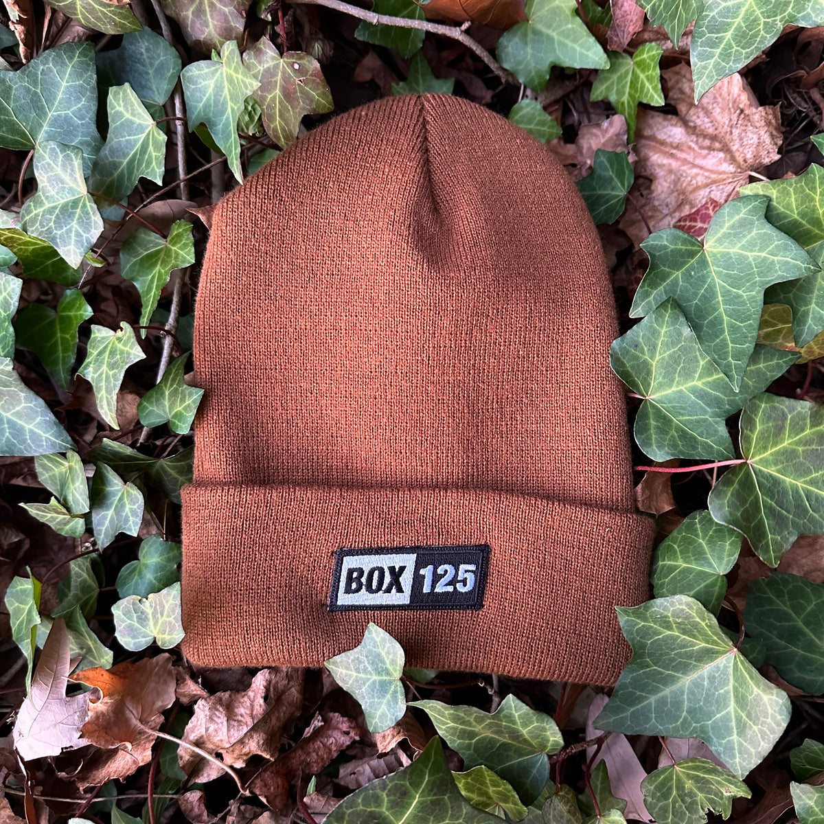 BOX LOGO BEANIE - CARAMEL