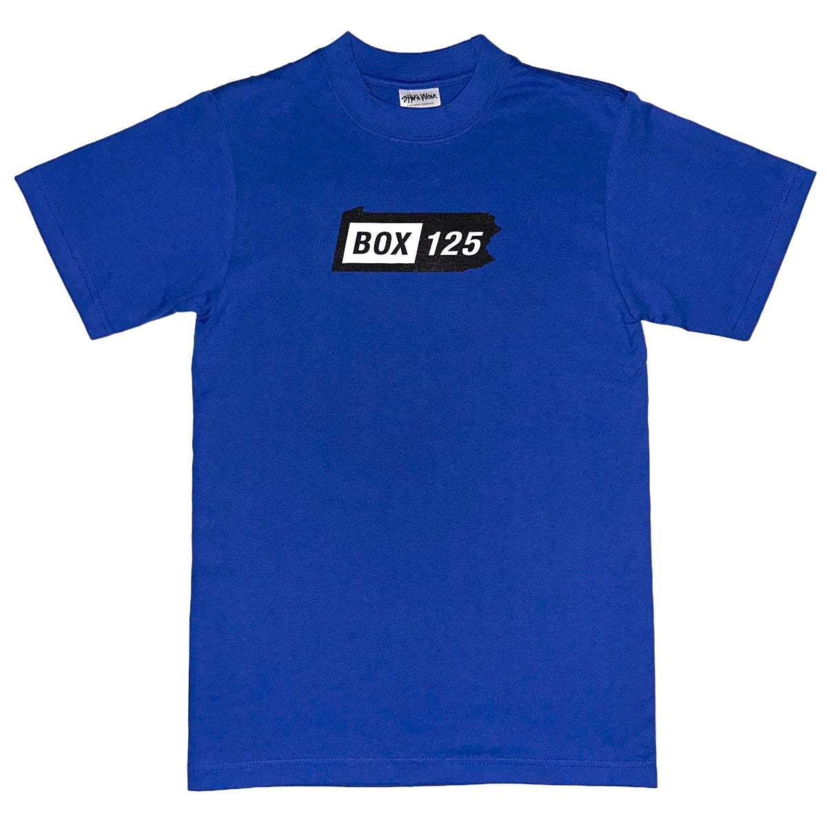 PA BOX LOGO TEE - ROYAL BLUE