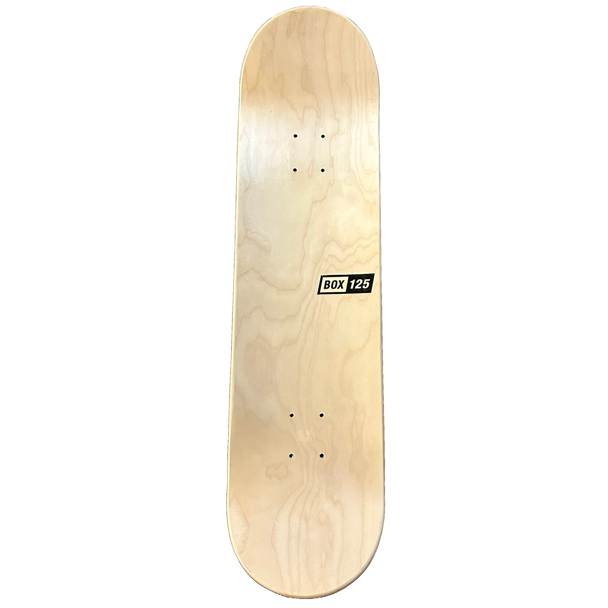 WHITE BOX SKATE DECK - BLACK – BOX 125