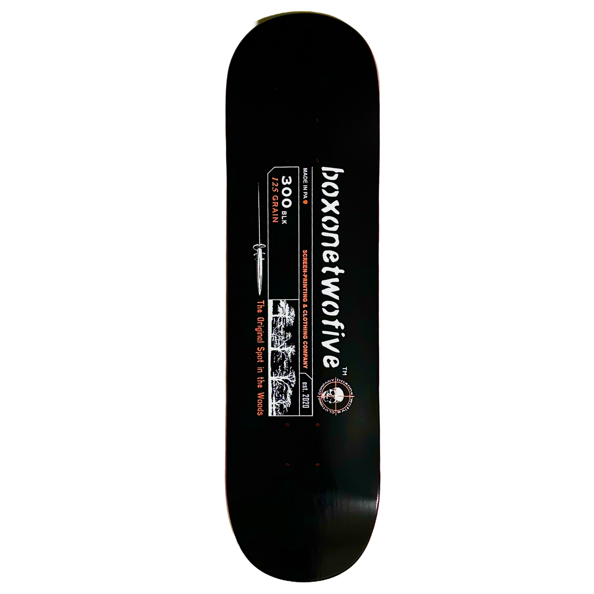 HEADSHOT SKATE DECK - BLACK – BOX 125