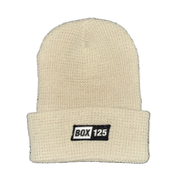 BOX 125 WAFFLE KNIT BEANIE - CREAM