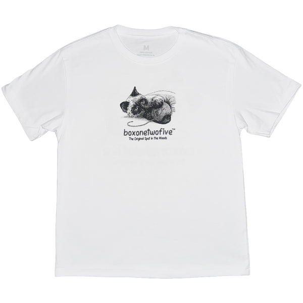 CAT TEE - WHITE