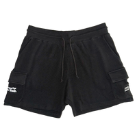 BOX 125 WAFFLE KNIT SHORTS - BLACK