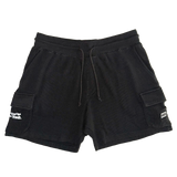 BOX 125 WAFFLE KNIT SHORTS - BLACK