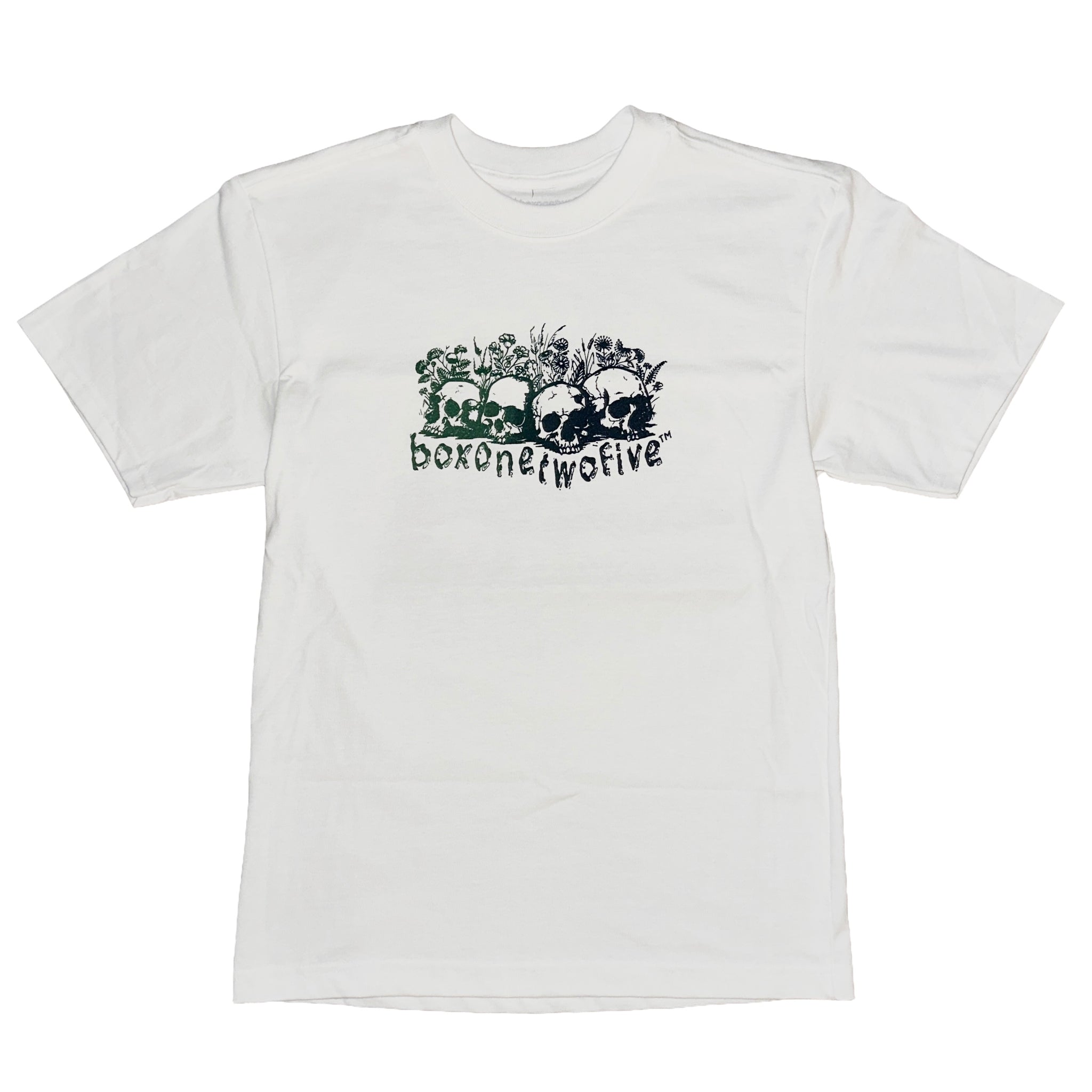 SKULL PYRAMID TEE - WHITE (MULTI INK) – BOX 125