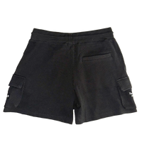 BOX 125 WAFFLE KNIT SHORTS - BLACK