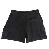 BOX 125 WAFFLE KNIT SHORTS - BLACK