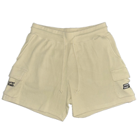 BOX 125 WAFFLE KNIT SHORTS - CREAM