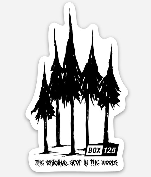 IN THE WOODS STICKER - 1.18” x 3”