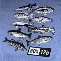 FISH OF PA FRENCH TERRY HOODIE- SKY HEATHER