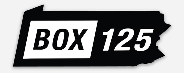 PA BOX LOGO STICKER - 3” x 1.18”
