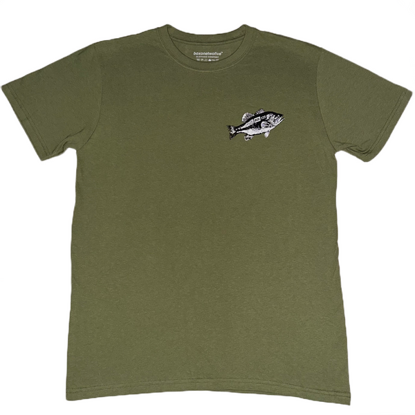 FISH OF PA TEE - OLIVE