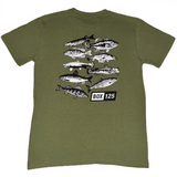 FISH OF PA TEE - OLIVE
