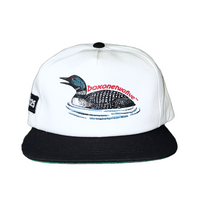 LOONE SNAPBACK HAT - WHITE/BLACK