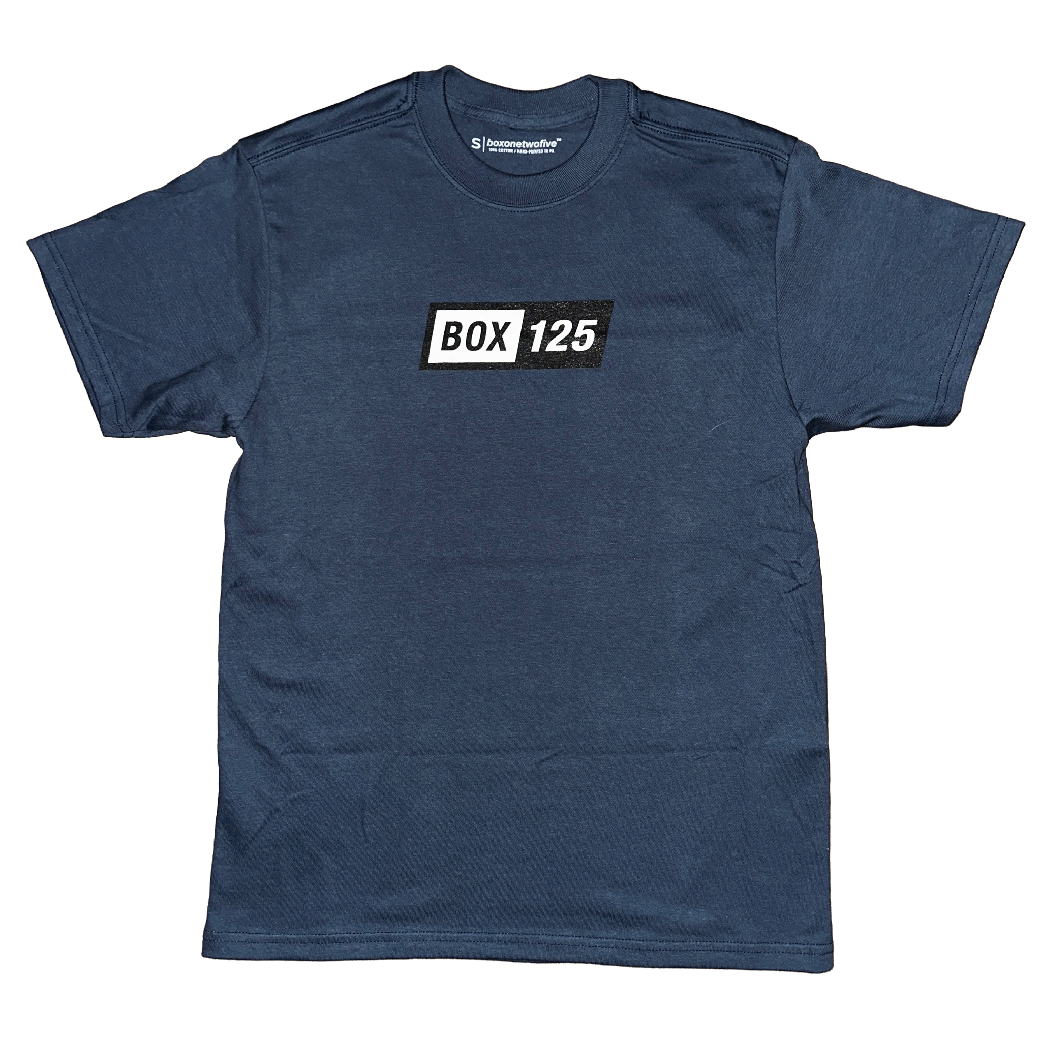 BOX LOGO TEE - BLUE DUSK – BOX 125