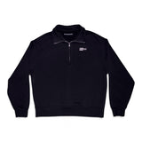CLOUDY DAY HEAVYWEIGHT QUARTER-ZIP PULLOVER - BLACK