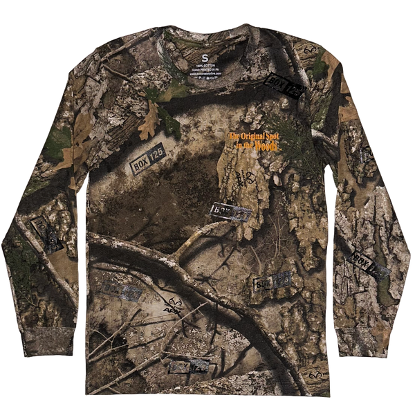 THE OG SPOT IN THE WOODS CAMO L/S TEE - CAMO