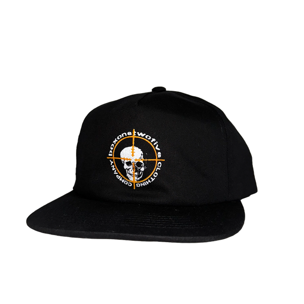 HEADSHOT SNAPBACK HAT - BLACK