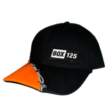 BARBED WIRE CAMO HAT - BLACK/ORANGE