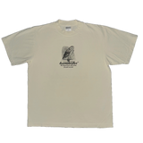 BARN OWL GARMENT DYED TEE - CREAM