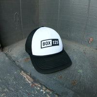 BOX LOGO TRUCKER HAT - BLACK/WHITE
