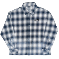 LOST AT SEA SUN DRIED FLANNEL - BLUE