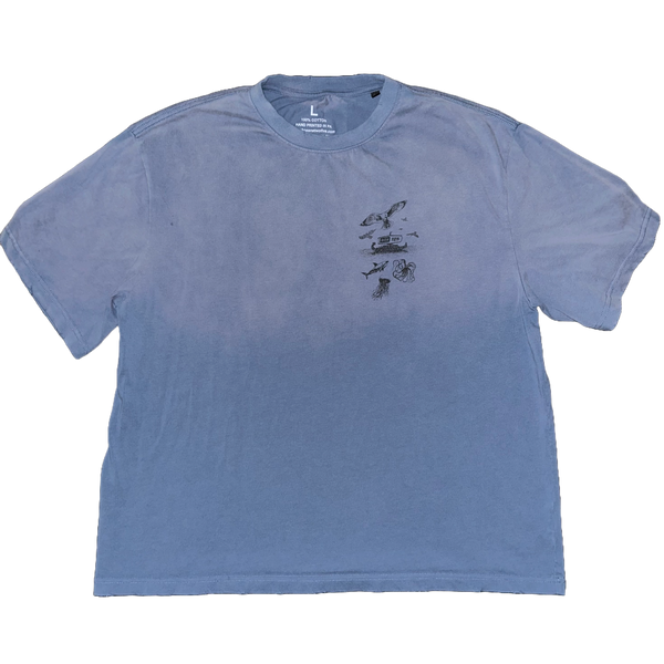 LOST AT SEA SUN DRIED TEE - SAMPLE 1 OF 1 - SLATE